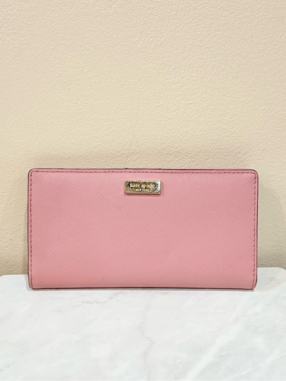 🔥Kate Spade Pink Saffiano Leather Wallet EC🔥